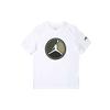 Jordan T Shirts Men's White Crew Neck Moderate Straight Fit CD5627-101