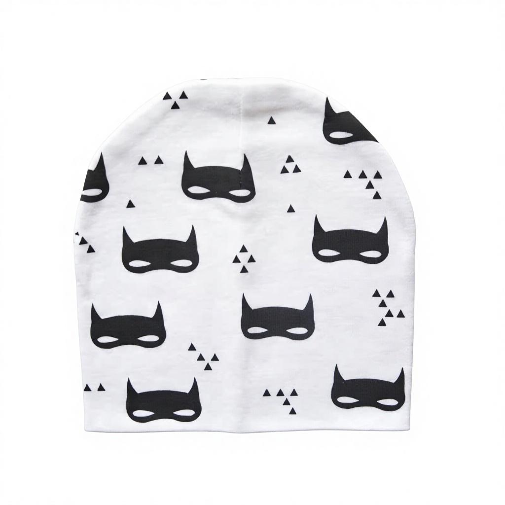 Newborn Baby Cotton Printed Beanie Hat for Infants & Young Children-Warm Unisex