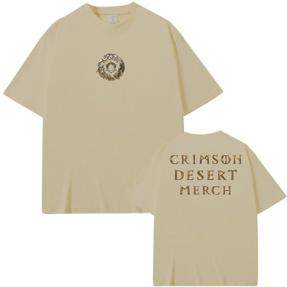 Crimson Desert TEE 2026 New Style Action Adventure Game Print T-shirt 100% Cotton Round Neck Short Sleeve Tops