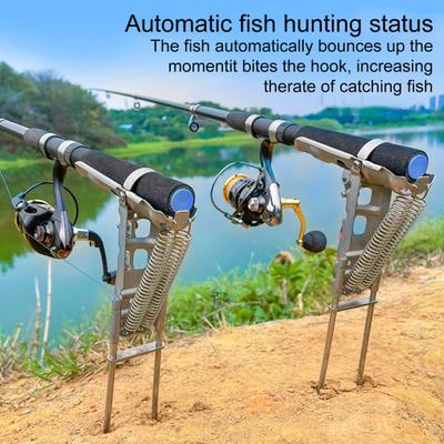Support de Canne à Pêche Automatique Universel Réglable Sensibilité à Ressort Support de Canne à Pêche