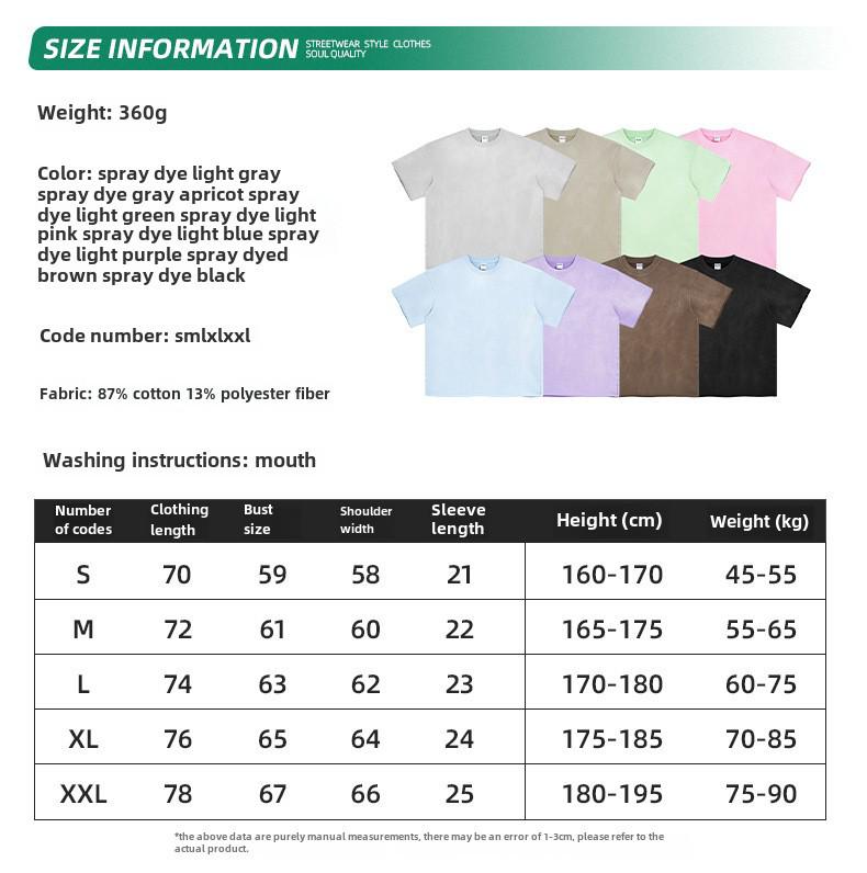 ARTIE Herren 2024 Sommer Spraygefärbtes Distressed Kurzarm-Shorts-Koordinationsset