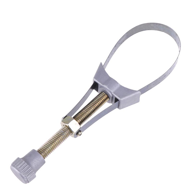 1Pc Aluminium Car Oil Filter Removal Metal Tool Strap Wrench Diameter Adjustable