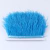 1Meter Colorful Real Ostrich Feather Trims Ribbon 8-10cm White Plumes for Party Dress Clothing Decoration Sewing Feathers Crafts