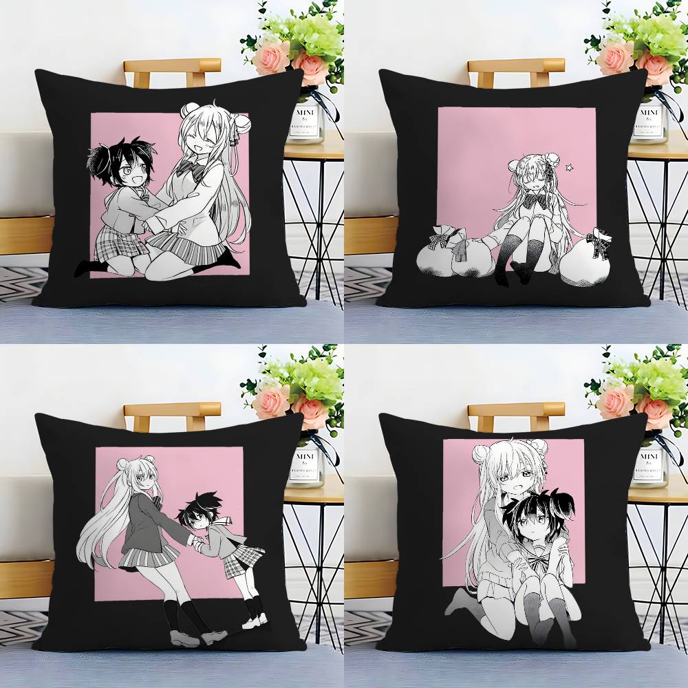 H-Happy S-Sugar Life Pillow Case Plush Fabric Soft Double Sided Print Home Sofa High Quality Cushion Cover Throw