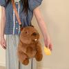 Marmot Plyšový Batoh Kawaii Kapybara Crossbody Plyšová Taška Roztomilá Kreslená Plyšová Bábika Fahsion Kawaii Batohy pre Ženy