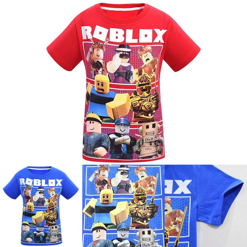 Żywy T-shirt z postaciami z gry Roblox dla dzieci z wygodnej bawełny