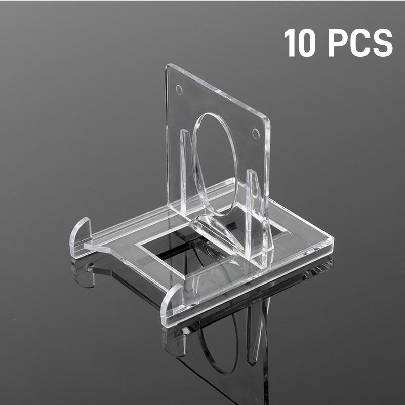 Acrylic Display Holder Transparent Triangle Commemorative Coin Small Photo fram Card Holder Rack Phone Stand Home Decor