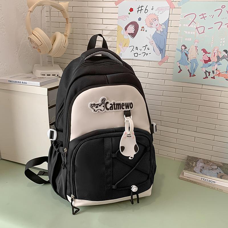 

Cute schoolbag women s new model, high-value backpack for primary and secondary school students чёрный