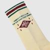 Graphic Wording Cushioning Crew Socks Yellow UR123CSC25