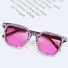 Explosive Ins Wind Handmade Diamond-Encrusted Glasses Women'S Summer Sunscreen Ultraviolet Sunglasses For Personalized Sunglasses