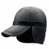 Winter Plush Ear Protection Cotton Baseball Hat for Mid to Elderly Men - Keeps Warm and Windproof, Lei Feng Style