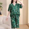 Casual Women's Two Pieces Set Summer Vintage Clothes Plus Size High Waist Pants Sets