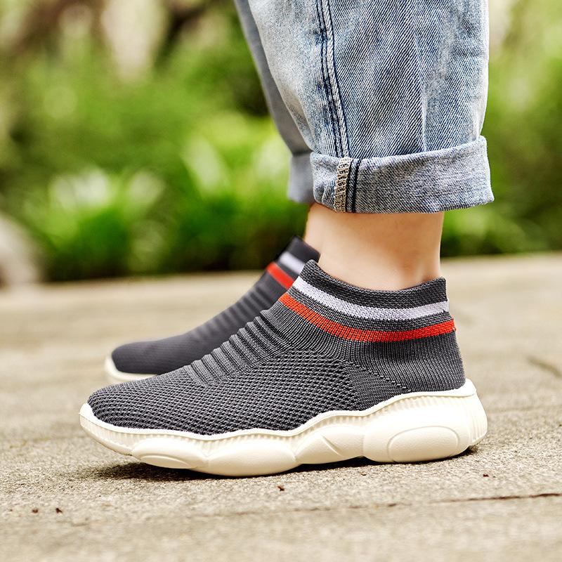 Four Seasons New Students Children's Knitted Socks Shoes Boys' Elastic Sports Casual Shoes Toddler Shoes