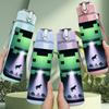 1PC Minecraft Phone Screen Art Print 750ml Color Plastic Sports Water Bottle Leakproof Flip Straw Lid Suitable for Sports Office Home Use