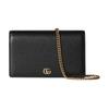 Marmont Logo Chain Design Leather Shoulder Bag Women Shoulder Bag Black 497985-AAE5F-1062