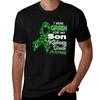 I Wear Green for My Son Kidney Disease Awareness TShirt Minimalist Plain Crew Neck TShirt