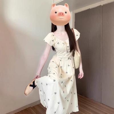 French Floral Bubble Sleeve Dress Children's Summer 2026 New Niche High-end Temperament Beautiful Long Dress
