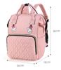 Embroidery Name Large Capacity Mommy Bag Portable Outdoor Travel Multi Compartment Mother and Child Multi Functional Backpack