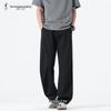 Taizi Men's Pure Cotton Wide-Leg Casual Pants