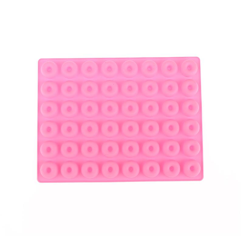 Handmade DIY Mold Mini Doughnut Food Grade Silicone Mold 64 Cavities Small Donut Chocolate Jelly Cookie FudgeBaking Tool
