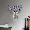 Elephant Head Decor Elephant Head Wall Decor Animal Hanging Resin Modern Home Decoration Hanging Ornament for Hotel Office