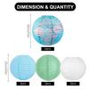 Paper Lanterns Set Hanging Paper Lanterns Ceiling Party Decorations World Map Combination Macaron Lanterns for School Classroom