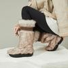 Women's Thick Soled Fashion Winter Lightweight Warm Anti Cold Snow Boots Non-slip Casual Sneakers Cotton Boots Fur Boots