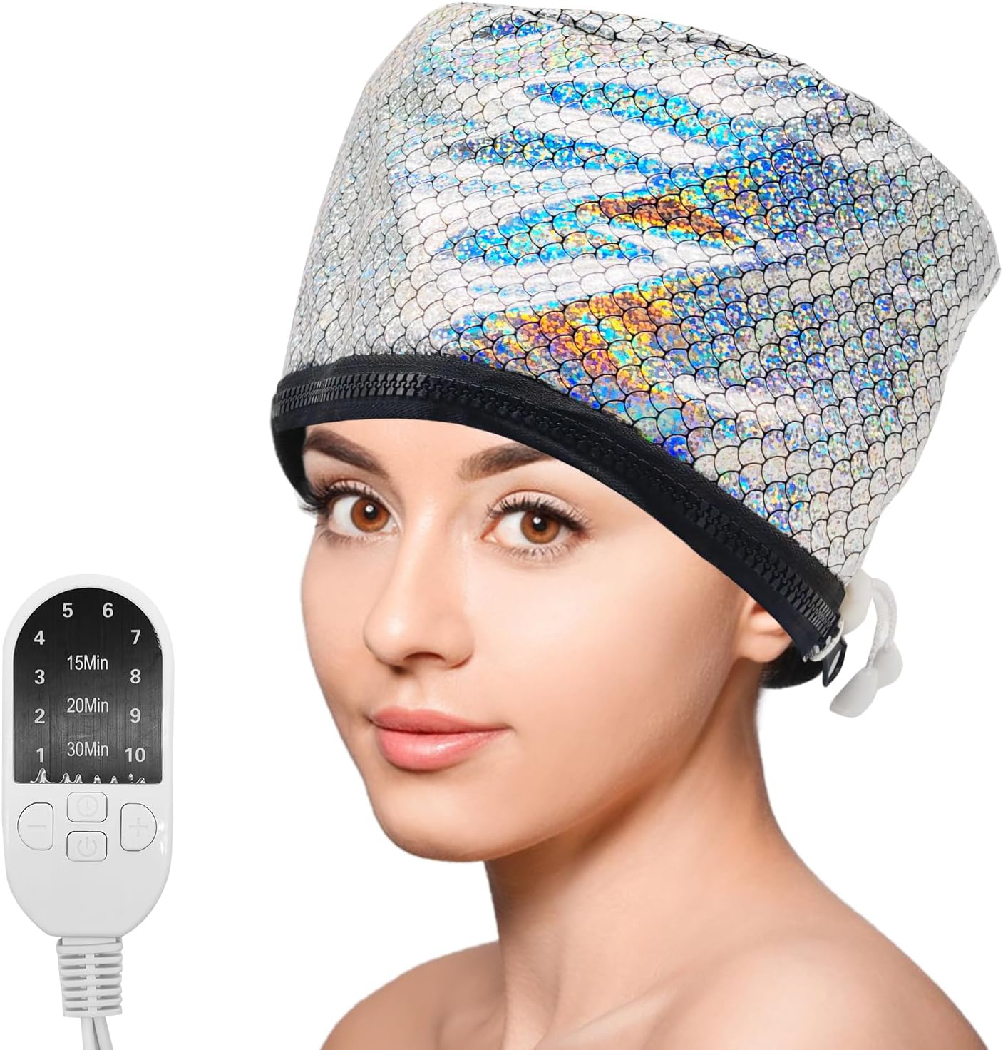 

Portable Hair Care Hat with 10 Mode Temperature Control, Electric Heating Cap for Hair SPA Beauty Steamer United States