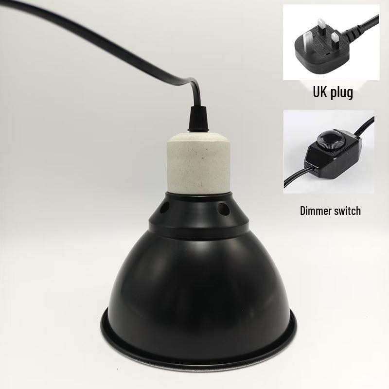 In-Stock UVB/UVA High-Reflectivity Reptile Heat Lamp Cover - Heat-Resistant, Deep Bucket for Tortoises