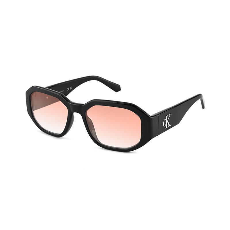 Calvin Klein Retro Narrow Frame Fashion Street Irregular Shape Sunglasses Unisex sunglasses Black CKJ22633SLB