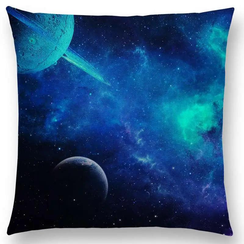 New Mysterious Universe Vast Outer Space Beautiful Planets Amazing Galaxy Dream Stars Cushion Cover Sofa Throw Pillow Case