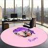 Rumi (19) Round Office Rug Decorative Floor Rug for Office Bedroom Living Room and Home Space