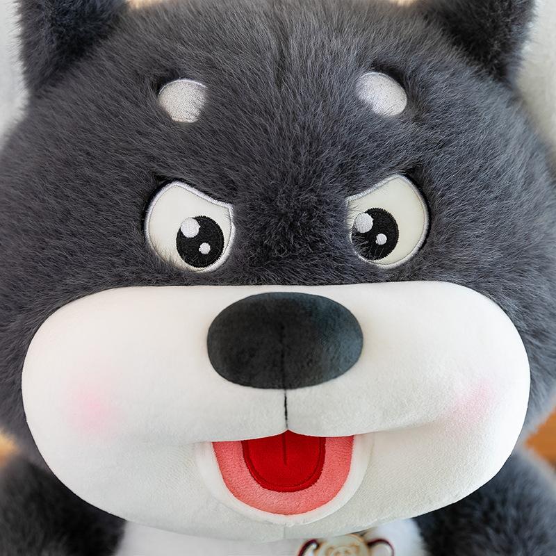 New Sitting Version Husky Doll Cute Two Ha Plush Toy Girls Sleeping Rag Doll Children's Birthday Gift