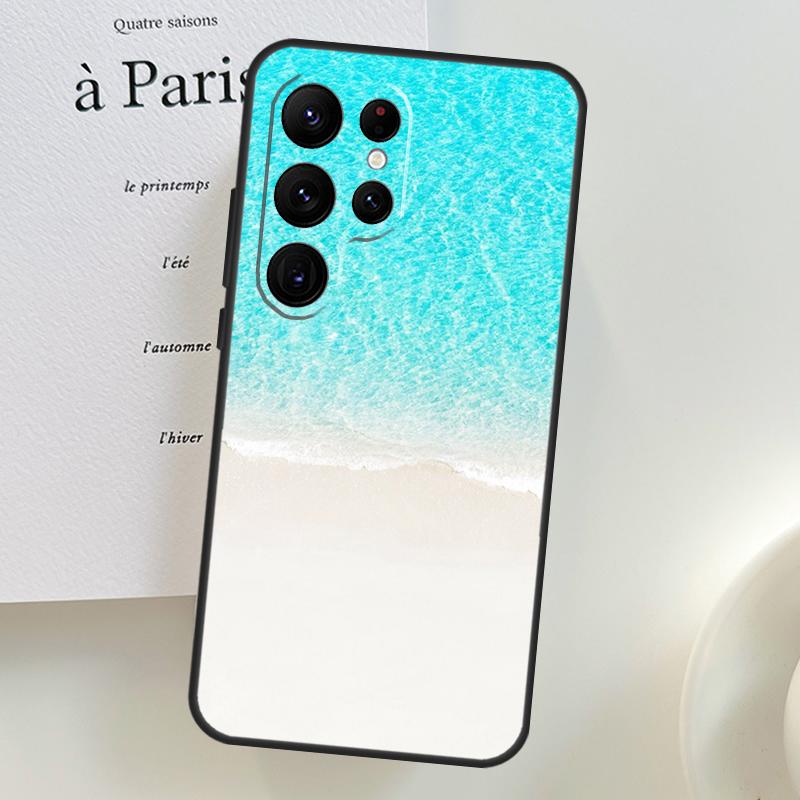 Blue Ocean Waves Sea Case For Samsung Galaxy S26 Ultra S24 S23 S22 S21 S25 Ultra S10 S20 Plus S25 FE Phone Cover