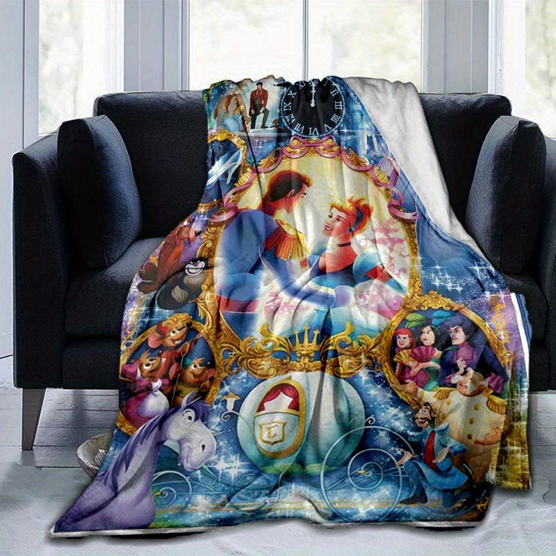 1pc Cinderella's Enchanted Evening: A Magical Home Decor Blanket Perfect for Your Living Room, Bedroom, Home Decor,Blankets,Gifts For Friends