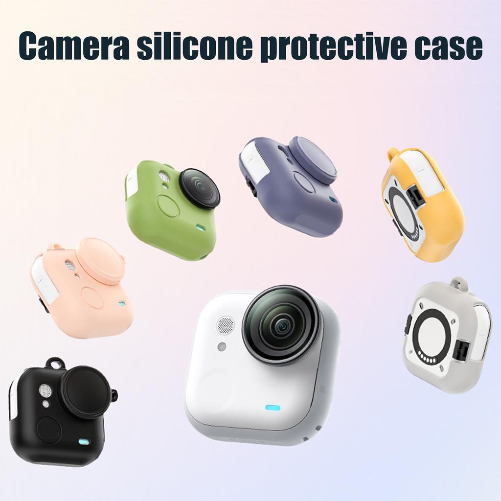 Secure Flexible Silicone Protector Case For 360 Go Ultra Cover Thumb Sized Camera With Lens Cap