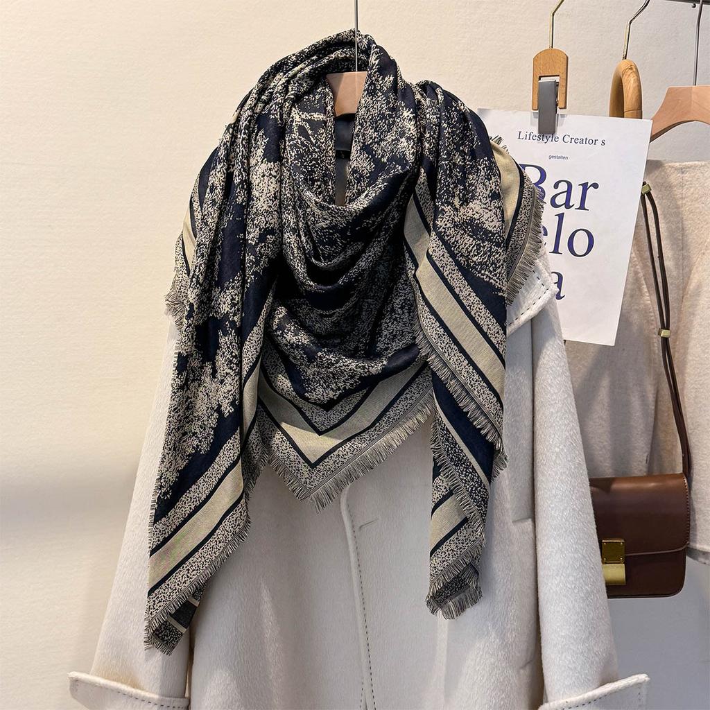 Autumn Winter Warm Scarf Thickened Cashmere Shawl Men Women Fashion Designer Wrap Foulard Bufandas Poncho Scarves Luxury Clothes