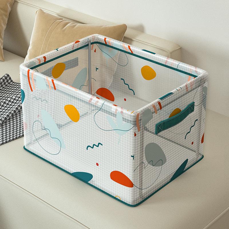 Large Capacity Desktop Snacks Cosmetics Books Toys Storage Boxes Clothing Pants Sundries Folding Organizer Basket