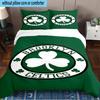 Boston Sports Icons Printed 3PCS Bedding Set, Includes A Duvet Cover and Two Pillowcases for Bedroom, Suitable for All Seasons Fan Gifts