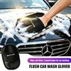 WLX4   For Mercedes Benz W210 W176 AMG CLS CLE CLA GLA GLB GLS Class A GLE W222 Car Plush Cleaning Gloves Thickening Wool Wash Towel