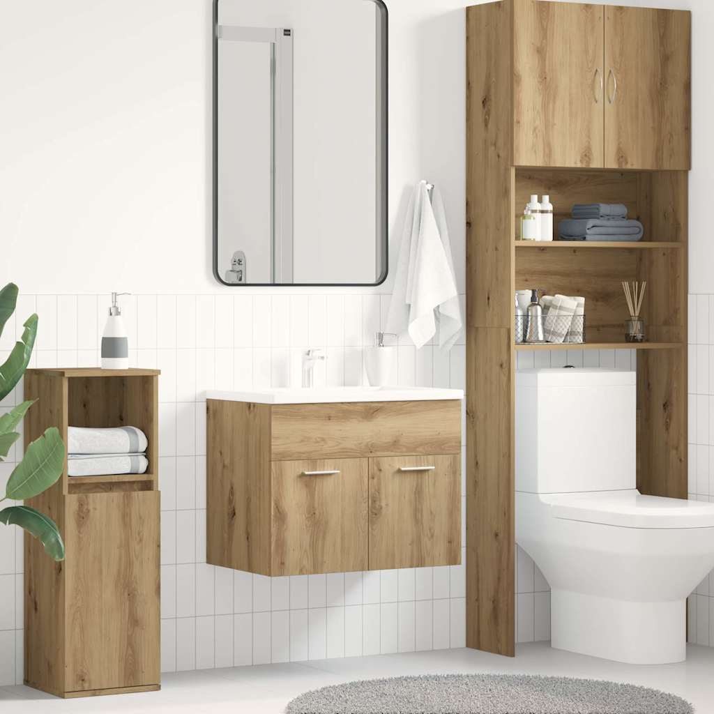 Artisan Oak Bathroom Vanity Cabinet 60 X 38.5 X 46 Cm