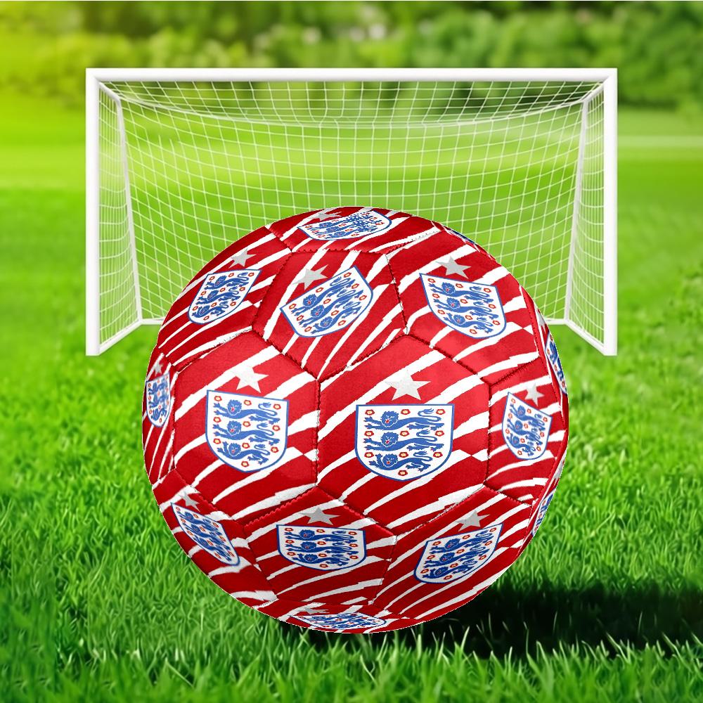 England Coat Of Arms Soccer Ball Size 5 Soccer Ball, Machine-stitched, Soft and Comfortable, Suitable for Training and Matches Fan Gift