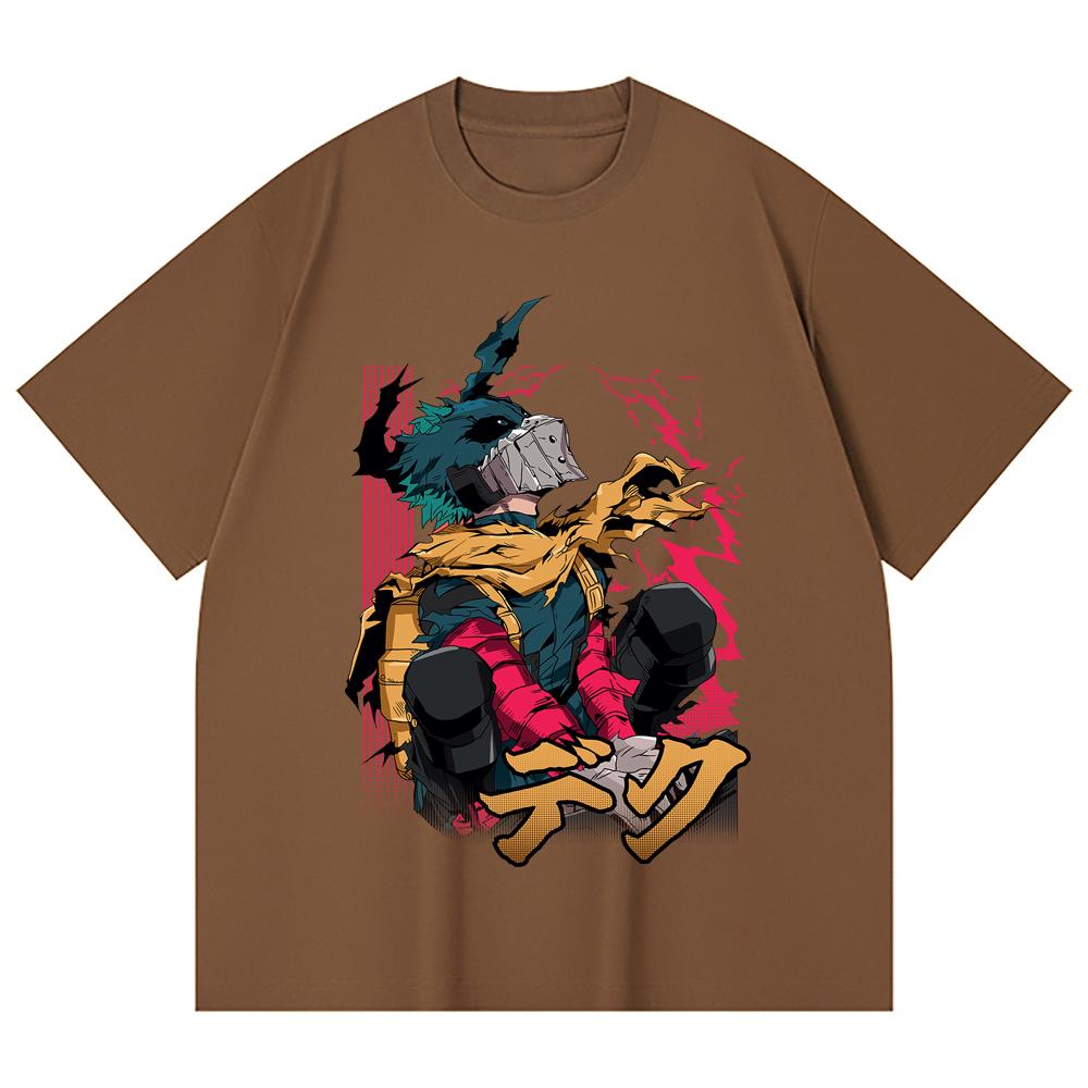 230 Gsm 100% Cotton My Hero Academia V16 Deku Print Unisex Heavy Cotton T Shirt
