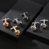 Men Knot Cufflink Studs Shirt Cuff Buttons for Wedding, Business, Anniversary