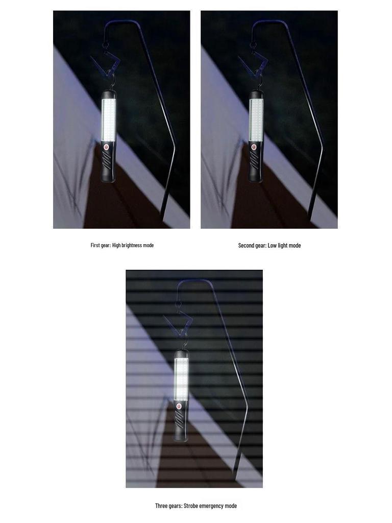 Magnetic Type-C Rechargeable Work Light with Long-lasting Battery for Cars, Emergencies, and Camping