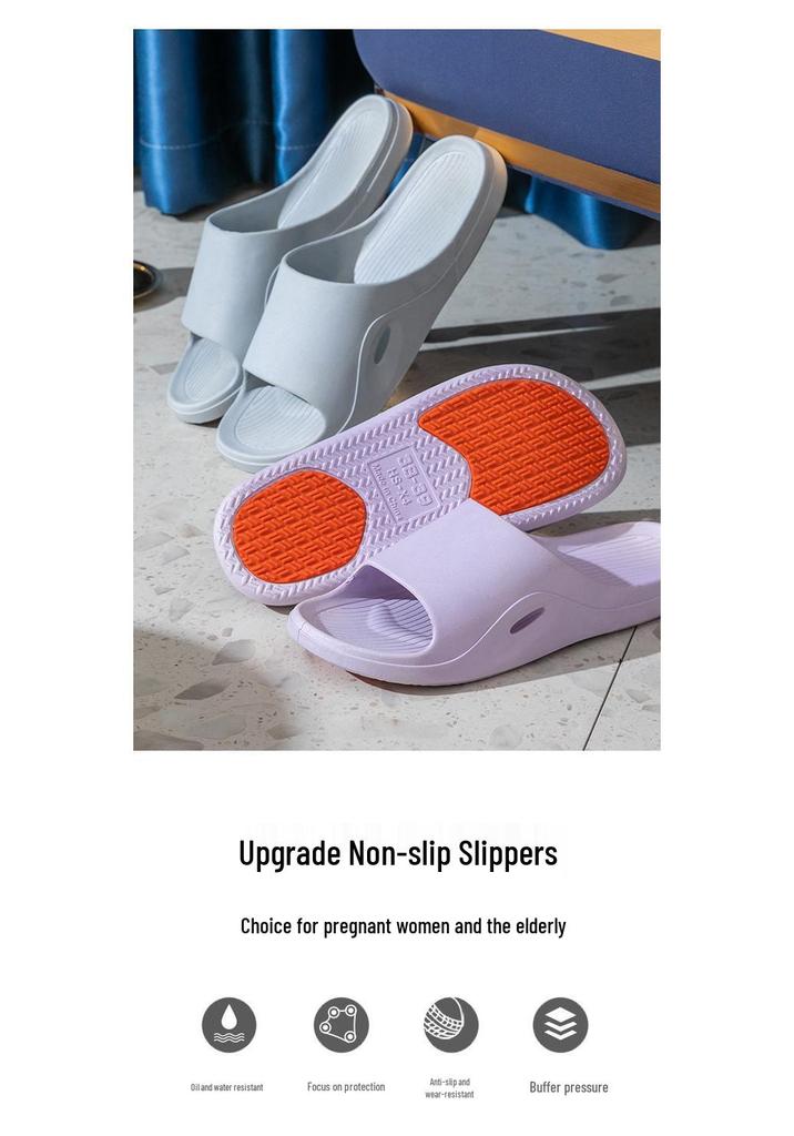 Non-Slip Summer Slippers for Pregnant Women, Couples, and Elderly - Ideal for Home, Shower, and All-Season Use