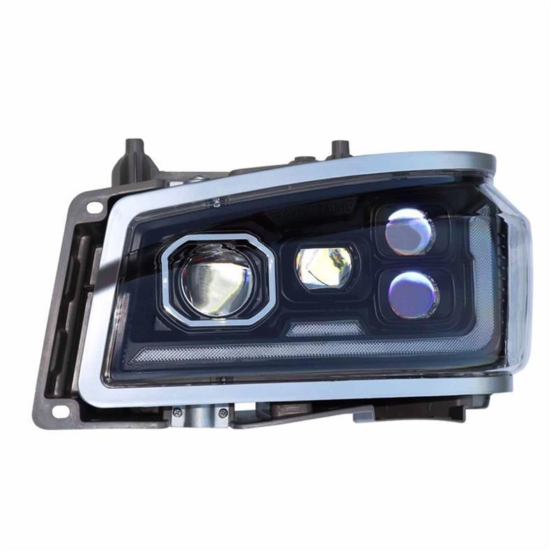 HOWO 380/336 Headlight Assembly: Super Bright LED Multi-Lens Matrix Upgrade