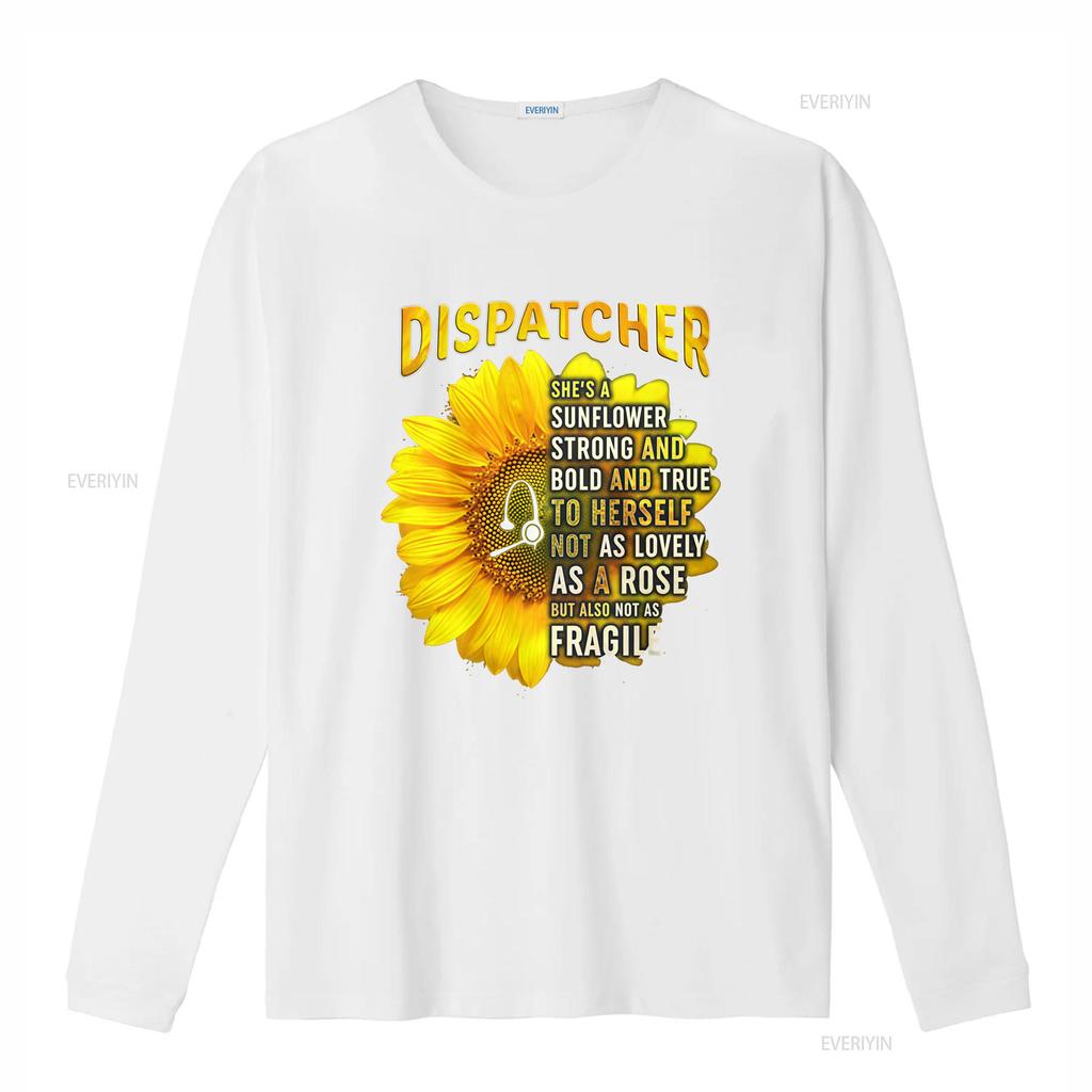 Dispatchers Are Strong And Bold T Shirt Vintage Washed Top For Everyday Wear Breathable Slightly Designer Clothes Stylish