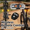 Bicycle Turn Signal Light Wireless Remote Control USB Rechargeable 3-Section Detachable Rear Warning Light for Night Riding