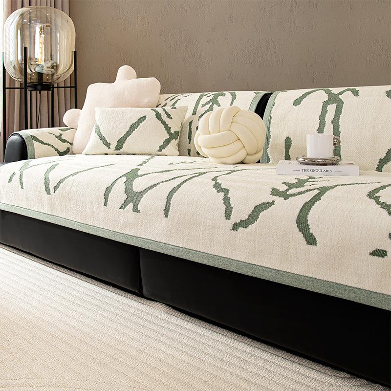 

New Sofa Cushion Towel Cover Cloth Universal In All Seasons, Non-Slip Simple Seat Cushion Cover Cover, Anti-Cat Scratch Thick Seat Cushion 70*70cm